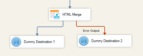 HTML Merge Editor - Error Output
